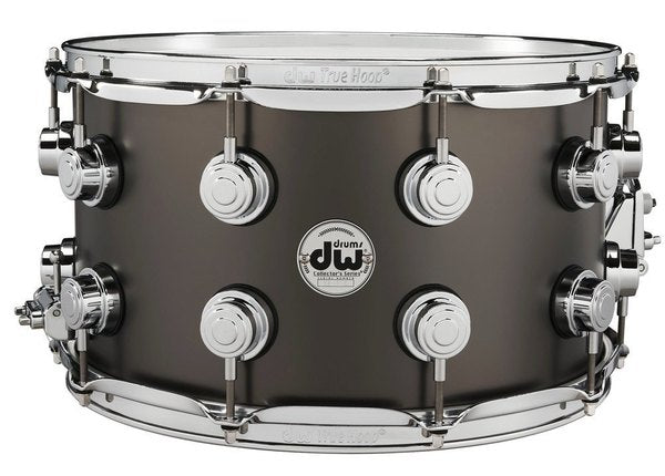 DW Satin Black Over Brass 14 x 8 Snare Drum