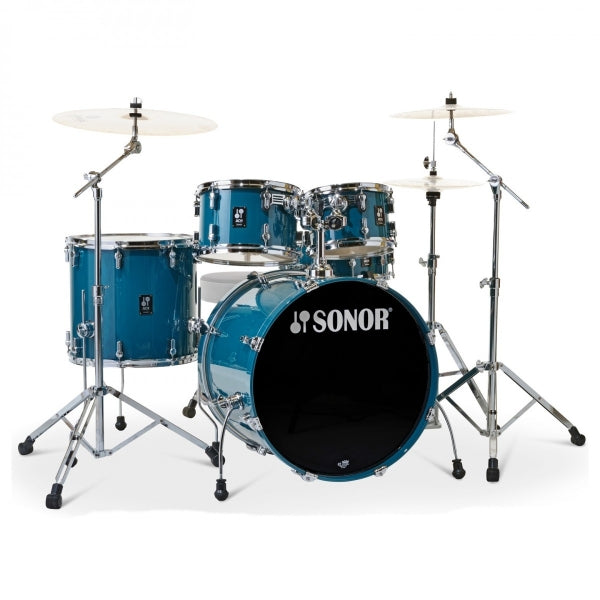 Sonor AQ1 22 5pc Drum Kit wHardware Caribbean Blue