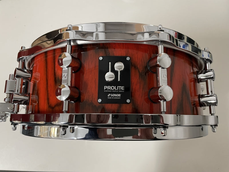 Sonor Prolite 14 x 5 Snare Drum Fiery Red Lacquer