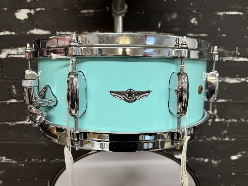 Tama Star Walnut 14 x 65 Snare Drum Grand Aqua Blue BStock