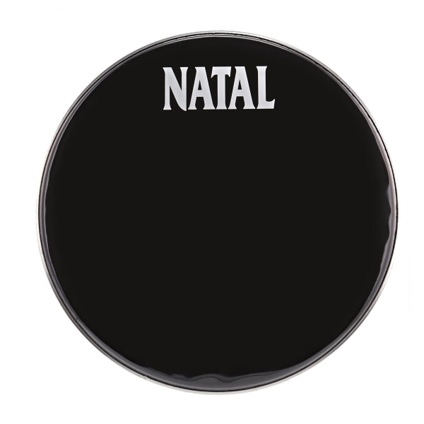 Natal Bass Drum Logo Head Black 18