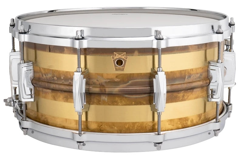 Ludwig Phonic LB552RS 14 x 65 Raw Bronze Stripe Snare Drum