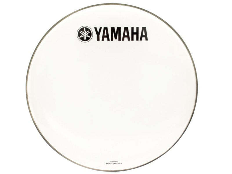 Yamaha 22 inch Classic White Bass Kick Drum Logo Head