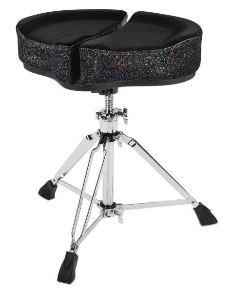 Ahead SpinalG Saddle Black Sparkle Top with 3 Leg Base