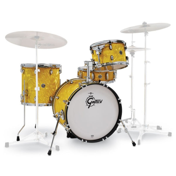 Gretsch Catalina Club Ltd Ed 18 Shell Pack Yellow Satin Flame
