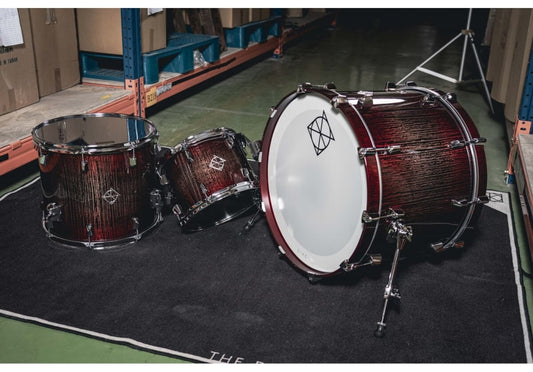Dixon Artisan Drum Kit Shell Pack 12 16 22 Red Forest