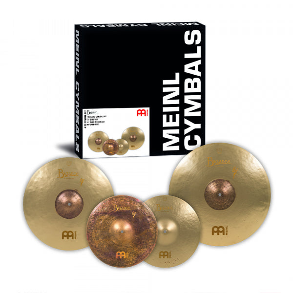 MEINL Cymbals Byzance Vintage Sand Cymbal Set  14 Sand Hat18 Sand Thin Crash20 Sand Ride