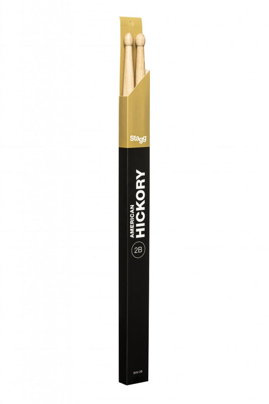 Stagg 2B Hickory Wood Tip Drum Sticks