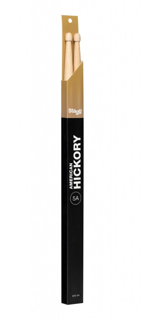 Stagg 5A Hickory Wood Tip Drum Sticks
