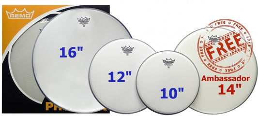 Remo Rock ProPack Coated Emperor  Free Snare Head 101216