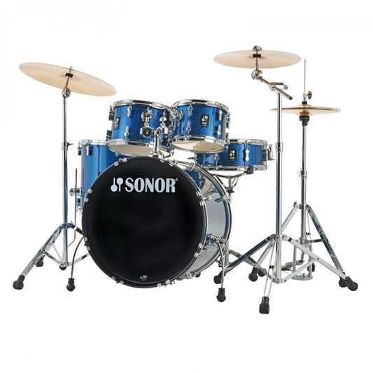 Sonor AQX 22 5pc Drum Kit wHardware Blue Ocean Sparkle