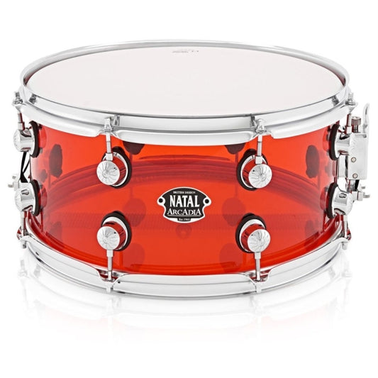Natal Arcadia 14 x 55 Acrylic Snare Red Snare Drum