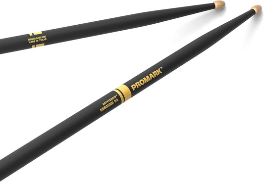 Promark Rebound 5A ActiveGrip Hickory Drumstick Acorn Wood Tip