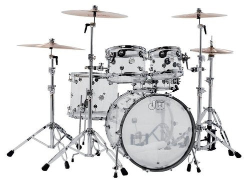 Drum Workshop Shell set Design Acrylic clear