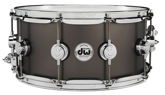 DW Satin Black Over Brass 14 x 65 Snare Drum