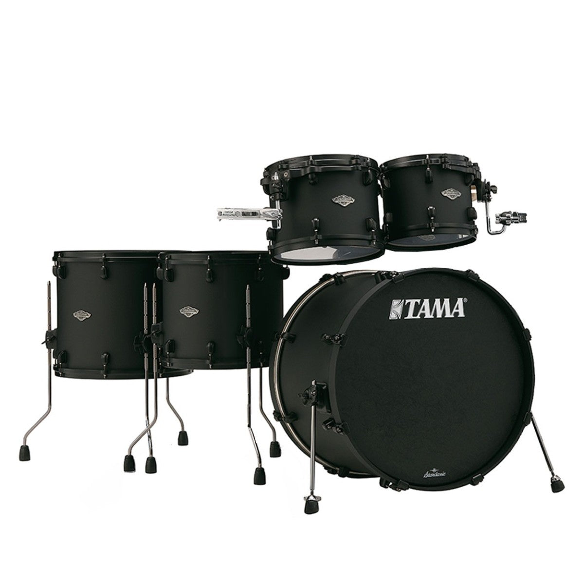 Tama Starclassic Performer 5 Piece Shell Pack, Blacked Out Black Limited Edition, Flat Black