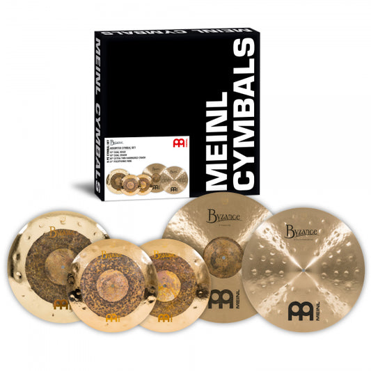 MEINL Cymbals Byzance Assorted Cymbal Set  consisting of B15DUHB18DUCB20ETHCB21POR