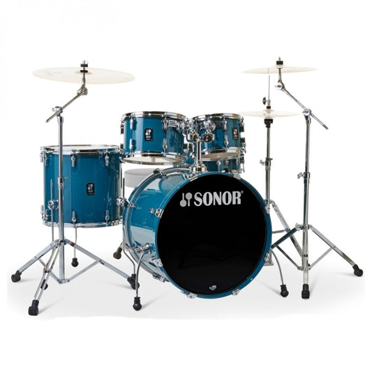 Sonor AQ1 20 5pc Drum Kit wHardware Caribbean Blue