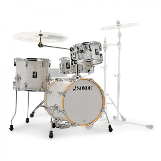 Sonor AQ2 Safari 4pc Drum Kit Shell Pack White Pearl Ex UK Drum Show Stock  BStock