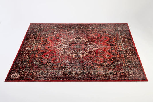 DRUMnBASE Vintage Persian Drum Rug  Original Red  185 x160cm
