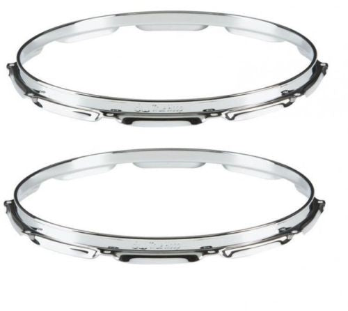 DW Drum Workshop 14 True Hoop Snare Drum Hoops Top  Bottom 10 Holes Lugs