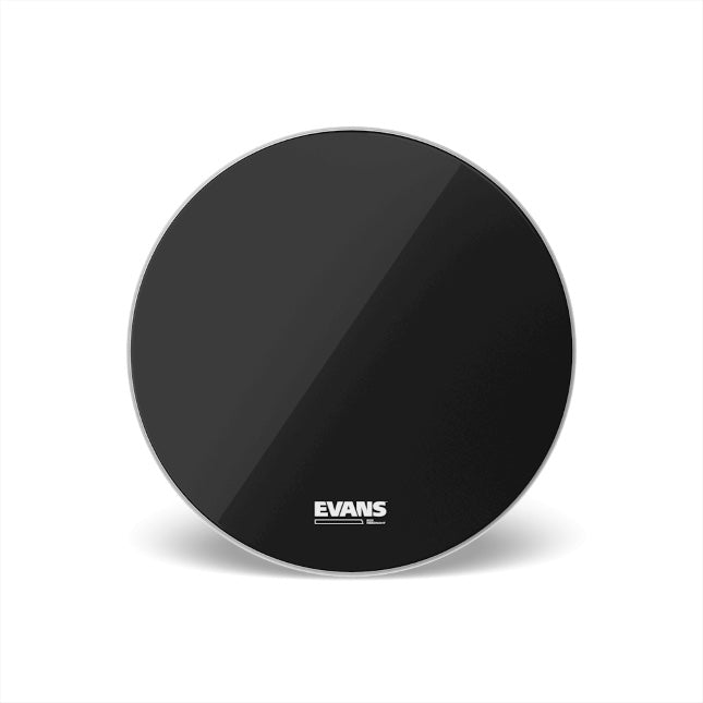 Evans EQ3 Resonant Smooth Black Bass Drum Head No Port 22 Inch