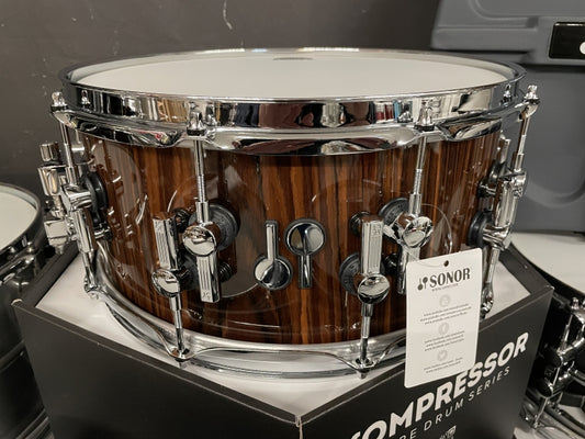 Sonor SQ2 14 x 65 Snare Drum Rosewood Veneer Heavy Beech Shell