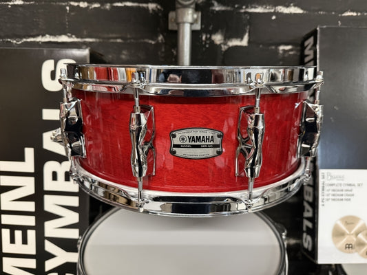 Yamaha Recording Custom 14 x 55  Birch Snare Drum Red Autumn