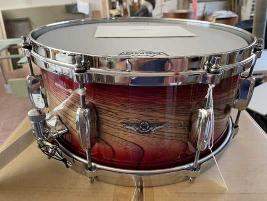 Tama Star Walnut 14 x 65  Snare Drum  Garnet Japanese Sen Burst