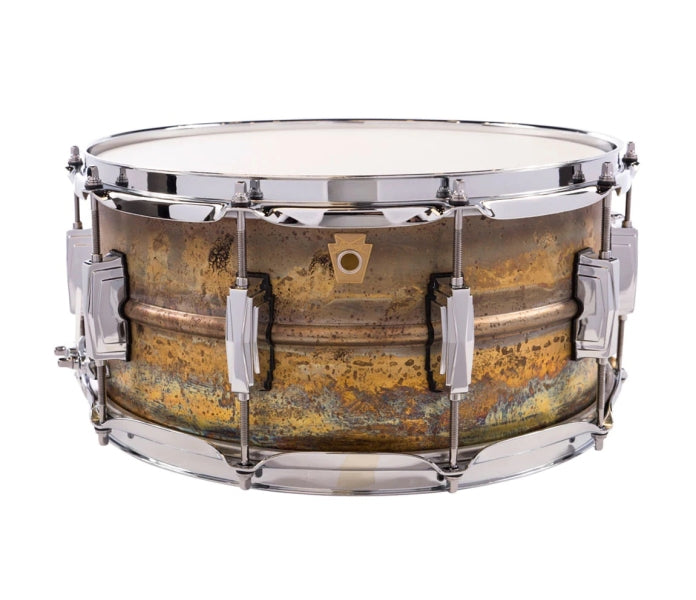 Ludwig LB464R 14 x 65 Raw Brass Phonic Snare Drum Imperial Lugs BStock