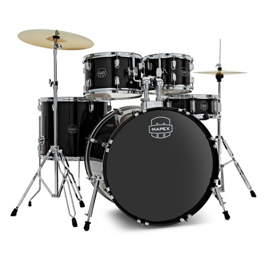 Mapex Comet Series Compact 22 Rock Fusion Drum Kit Dark Black