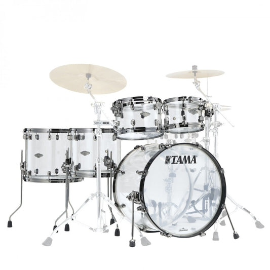 Tama Starclassic Mirage 22 5pc Acrylic Shell Pack Crystal Ice