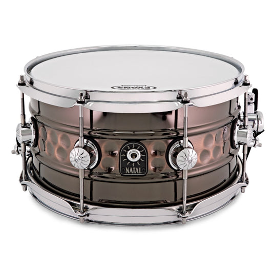Natal Cafe Racer 13 x 7 Steel Beaded Hand Hammered Snare Drum