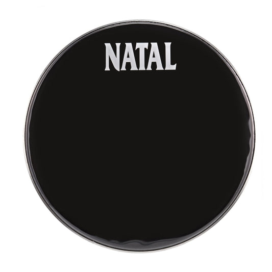 Natal Bass Drum Logo Head Black 18