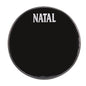 Natal Bass Drum Logo Head Black 18