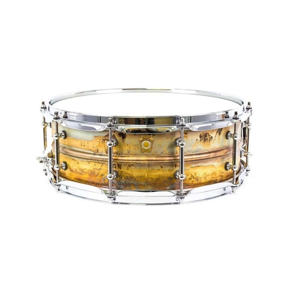 Ludwig LB454RT 14 x 5 Supraphonic Raw Brass Snare Drum Tube Lugs