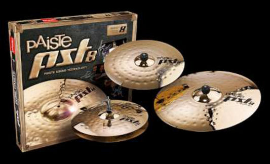 Paiste PST8 Universal Cymbal Box Set 14 Hats 16 Crash 20 Ride
