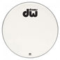 DW Bass Drum Logo Head Smooth White 18