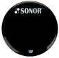 Sonor 22 Black Bass Drum Logo Head Resonant