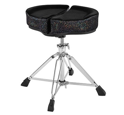 Ahead Spinal G Drum Throne with Base Black Sparkle Sides 4 Leg