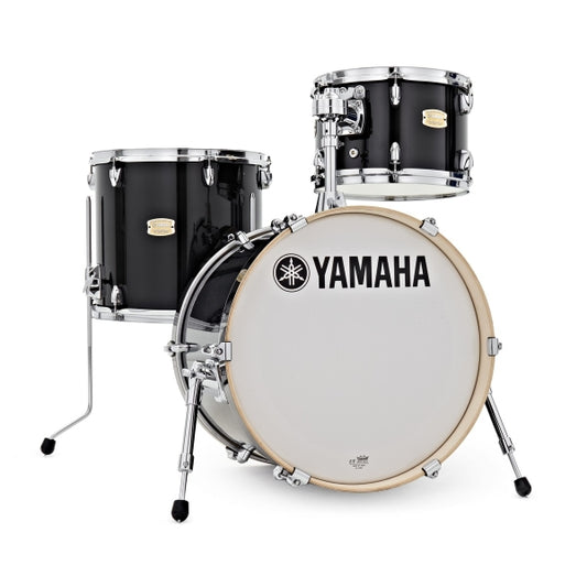 Yamaha Stage Custom 3 Piece Bop Drum Kit Shell Pack Raven Black