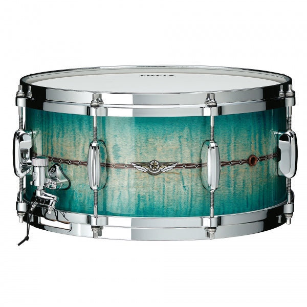 Tama Star Maple 14 x 65 Snare Drum Emerald Sea Curly Maple