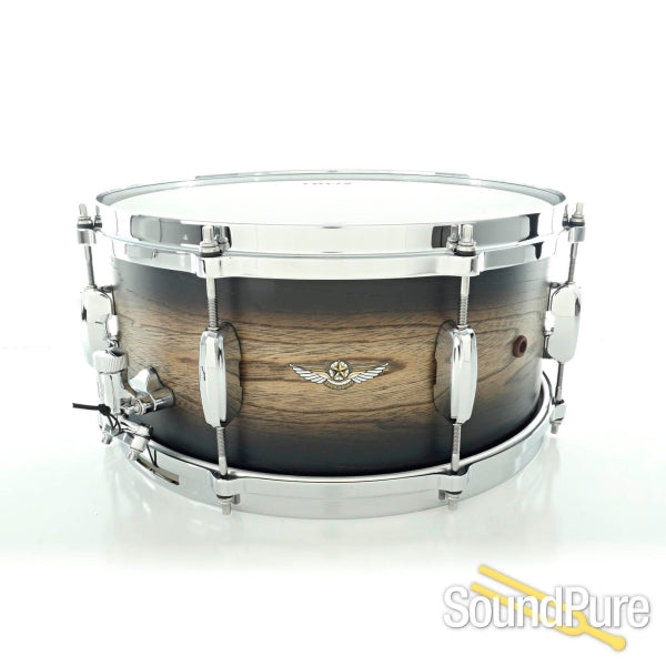 Tama Star Walnut 14 x 65  Snare Drum  Satin Black Japanese Sen Burst