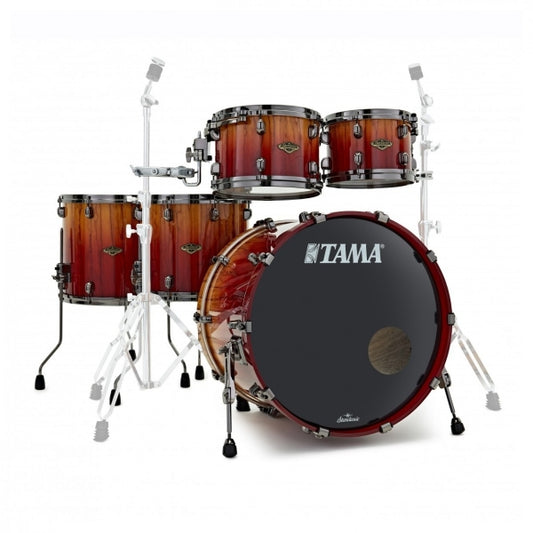 Tama Starclassic WalnutBirch 5pc Shell Pack Vermillion Bosse Fonce Fade