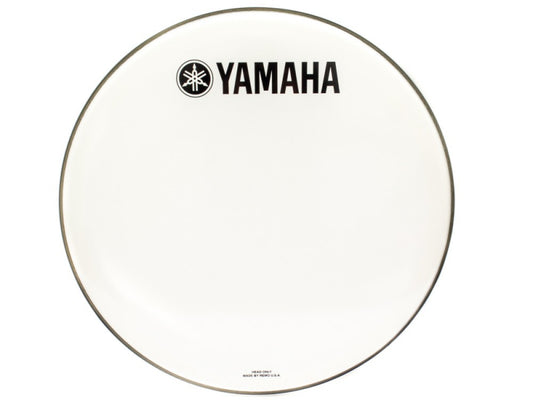 Yamaha 20 inch Classic White Bass  Kick Drum Logo Head