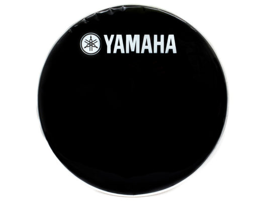 Yamaha 22 inch Classic Black Bass  Kick Drum Logo Head