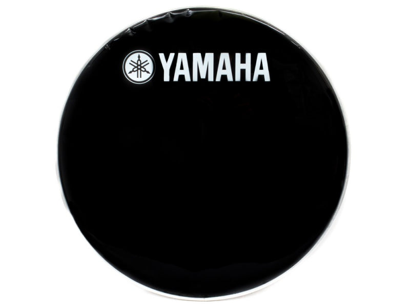 Yamaha 20 inch Classic Black Bass  Kick Drum Logo Head